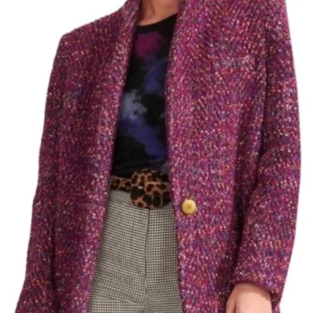 Veronica Beard Crispin Open Front Coat